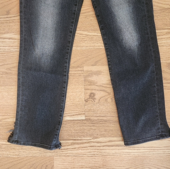 EUC Frame Le Nouveau Straight Jeans Carved Hem In Walters, Size 27 - Picture 2 of 9